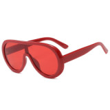 18932 Superhot Eyewear 2019 Oversized Shades Sun glasses One Piece Lens Shield Sunglasses