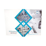 High Quality Fancy Art Paper Full Color Printing File Folder with Matt Lamination with Card Holder