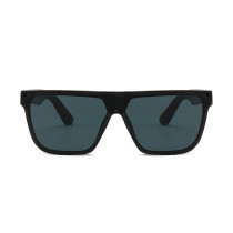 13545 Superhot Eyewear 2019 Fashion Men Women Black Rectangular Shield Shades Flat Top Sunglasses