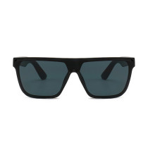 13545 Superhot Eyewear 2019 Fashion Men Women Black Rectangular Shield Shades Flat Top Sunglasses