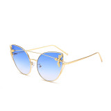11025 Superhot 8 Color Little Bee Classical Cateye Style Metal Frame Anti UV cat.3 Women 2018 Sunglasses
