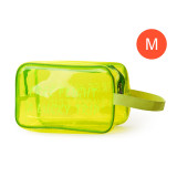 Custom LOGO Travel Transparent Makeup Bag PVC Zipper Tote Cosmetic Bag Pouch Clear Beauty Make Up Bags
