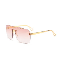 10825 Superhot Eyewear Fashion Women Sun glasses Rimless One Piece Lens Sunglasses
