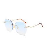 10135 Superhot Eyewear 2019 Fashion Ladies Sun glasses Shades Rimless Women Sunglasses