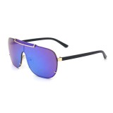 10025 Superhot Eyewear Fashion Oversized One Piece Lens Gradient Shield Shades Sunglasses