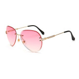 A0368 Superhot Eyewear 2019 Fashion Sun glasses Women Female Lady Rimless Sunglasses
