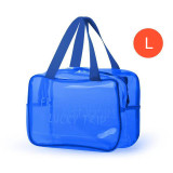 Custom LOGO Travel Transparent Makeup Bag PVC Zipper Tote Cosmetic Bag Pouch Clear Beauty Make Up Bags