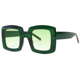 16732 Superhot Eyewear 2019 Fashion Women Oversized Square Gradient Shades Sunglasses