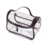 Transparent Cosmetic Simple Waterproof Large Capacity Make UP Bag Bath Travel Portable Storage Bag