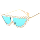 12035 Superhot Eyewear 2019 Fashion Women Sun glasses Rhinestone Cat Eye Sunglasses