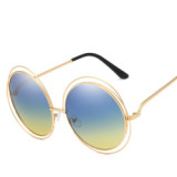 8048 Superhot Eyewear Oversized Round Double Rim Sun glasses Fashion Women Sunglasses