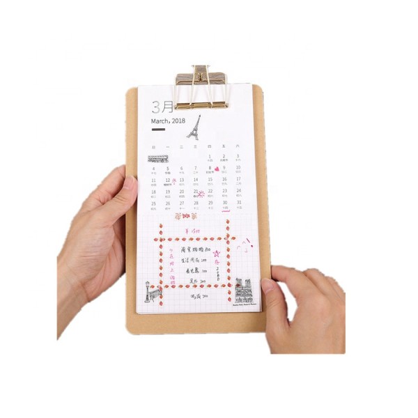 Paper single page cane digital custom print wall calendar