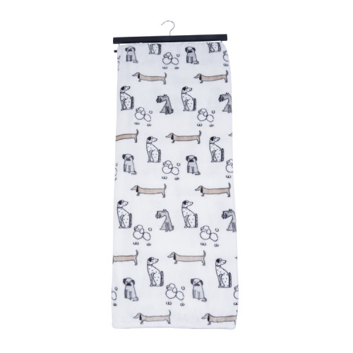 Flannel Fleece Dog Printed Blanket Super Soft Fleece Blanket