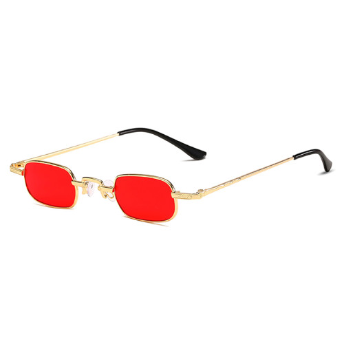203201 Superhot Eyewear 2019 Ladies Steampunk Sun glasses Retro Vintage Small Rectangle Sunglasses