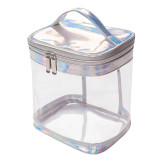 Transparent Cosmetic Simple Waterproof Large Capacity Make UP Bag Bath Travel Portable Storage Bag