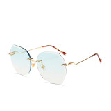 10135 Superhot Eyewear 2019 Fashion Ladies Sun glasses Shades Rimless Women Sunglasses