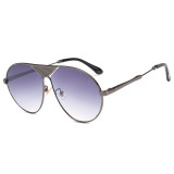 10258 Superhot Eyewear 2019 New Steampunk Sun glasses Shades Silver Mirrored Sunglasses