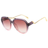 24637  Superhot Eyewear  Hot sales  Double beam Sunglasses Gradient color frame Stepped sun glasses