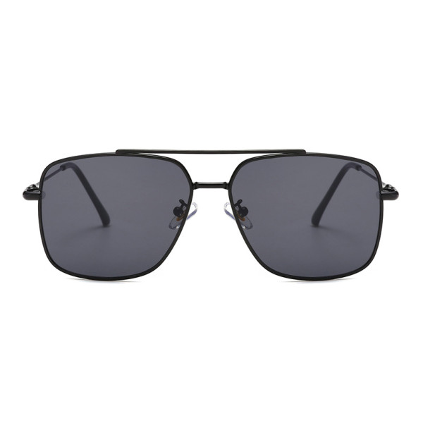 10058 Superhot Eyewear 2019 New Classic Double Bridge Shades Men Black Sunglasses
