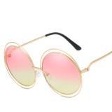 8048 Superhot Eyewear Oversized Round Double Rim Sun glasses Fashion Women Sunglasses