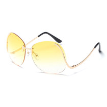 Superhot Eyewear 11635 Fashion 2020 Women Sun glasses Oversized Rimless Sunglasses