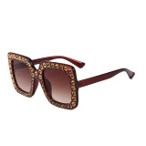 11832 Superhot Eyewear Fashion Women Oversized Sun glasses brand designer shades 2018 diamond-mounted Rhinestone Sunglasses