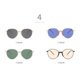 26533 Superhot Eyewear 2019 Retro Vintage Round Metal Sunglasses