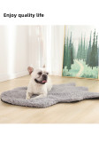 Recycled Material Pet Cushion Bed Soft Plush Portable Foldable Cat Dog Mat