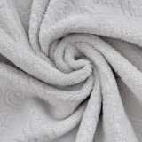 100%Polyester fashion floral print super soft flannel fleece blanket