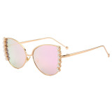12135 Superhot Eyewear Pearl Butterfly Sun glasses 2019 Fashion Women Sunglasses