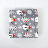 Popular cute super soft Christmas snowman print flannel fleece blanket