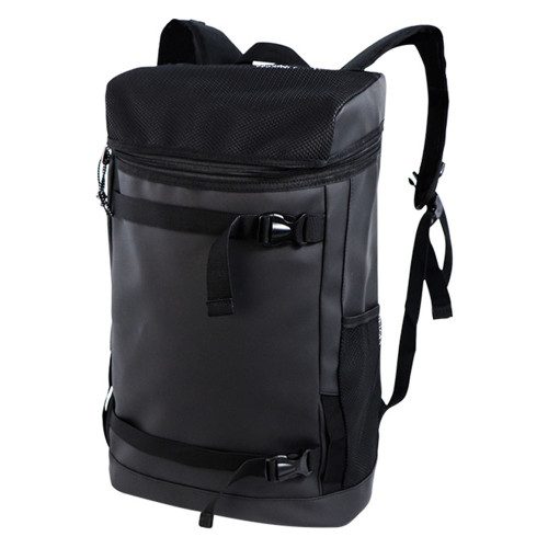 Business Water Resistant PU leather Laptop Bags Backpack with USB Charging computer travel bagpack