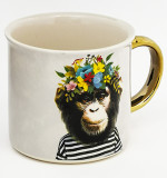 ins Nordic style mark cup ceramic simple couple large capacity home breakfast coffee cup male