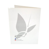 Custom Die Cut A4 size Two Pockets Business Card Slot Presentation File Folder