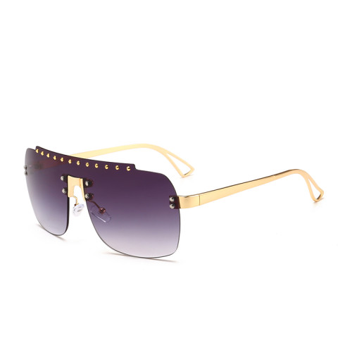 10825 Superhot Eyewear Fashion Women Sun glasses Rimless One Piece Lens Sunglasses