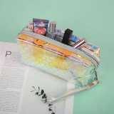 Laser PVC Cosmetic Bag Women Portable Fashion Reflective Waterproof Storage Bag Multifunctional Travel Wash Bag