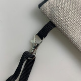 wholesale custom printed eco friendly sublimation blank organic cotton canvas cosmetic makeup pouch bag with zipper make up bag
