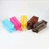 Women Clear Makeup Organizer Pouches Tote Travel Toiletry Bags Transparent PVC Cosmetic Bag