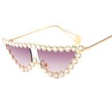 12035 Superhot Eyewear 2019 Fashion Women Sun glasses Rhinestone Cat Eye Sunglasses