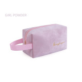 Velvet Cosmetic Bag Small Travel Makeup Bag Pouch