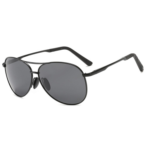 10461 Superhot Eyewear Classic Pilot Style Black Driving Shades Men's Polarized Sunglasses