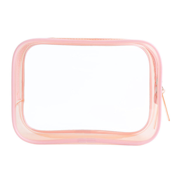 Custom Logo Wholesale Waterproof colorful Transparent PVC Clear Cosmetic Bags Women candy color Travel Makeup Toilet Bag