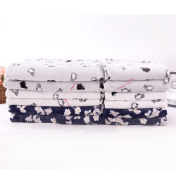 Wholesale Custom Cheap printed lovely flannel fleece blanket