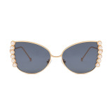 12135 Superhot Eyewear Pearl Butterfly Sun glasses 2019 Fashion Women Sunglasses