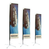 Customized outdoor flagpole beach advertising colorful knife banner water drop feather flag