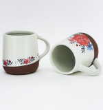 Factory direct sales ceramic mug 12oz handle Handpaint Drink Cup Coffee Mugs Ceramic Camping Mug