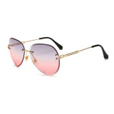 A0368 Superhot Eyewear 2019 Fashion Sun glasses Women Female Lady Rimless Sunglasses