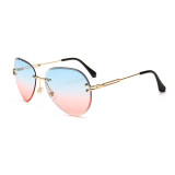 A0368 Superhot Eyewear 2019 Fashion Sun glasses Women Female Lady Rimless Sunglasses