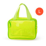 Custom LOGO Travel Transparent Makeup Bag PVC Zipper Tote Cosmetic Bag Pouch Clear Beauty Make Up Bags