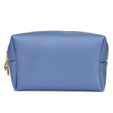 custom eco-friendly waterproof PU leather cosmetic bag small make up bags with logo stamping